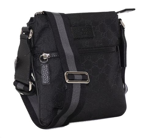 gucci gg messenger bag small guccissima black|Gucci gg small Messenger bag.